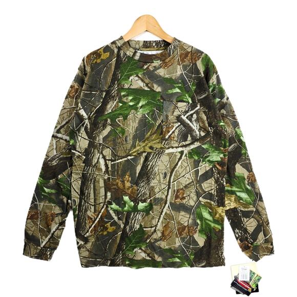 Walls Hunting Shirt XL Camo Realtree Hardwood Green Long Sleeve Camouflage - Picture 1 of 10